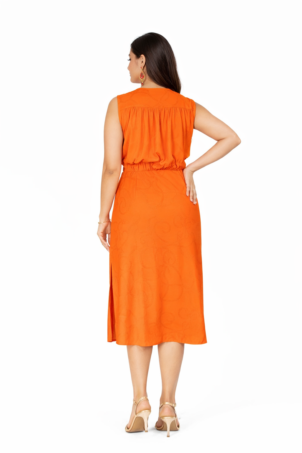 Orange skirt set