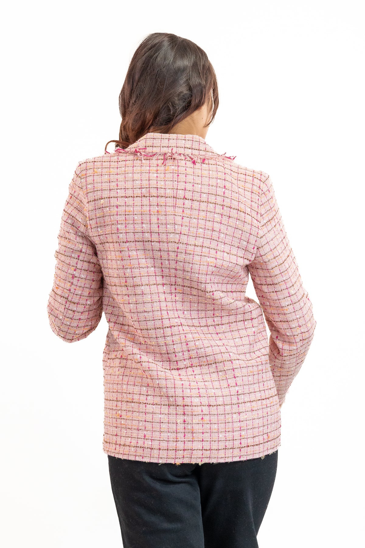 Pink tweed blazer – Lanessah - Main Image
