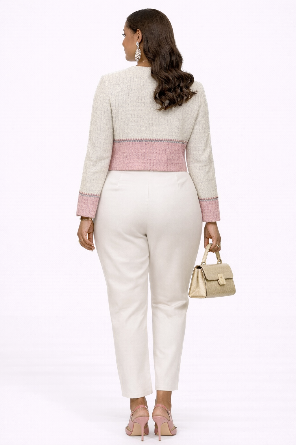 Tweed pink and beige Jacket