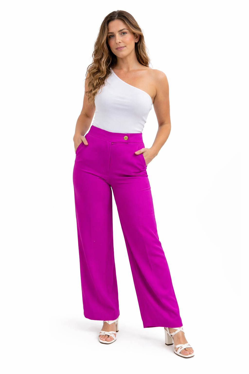 Purple sassy dress pants