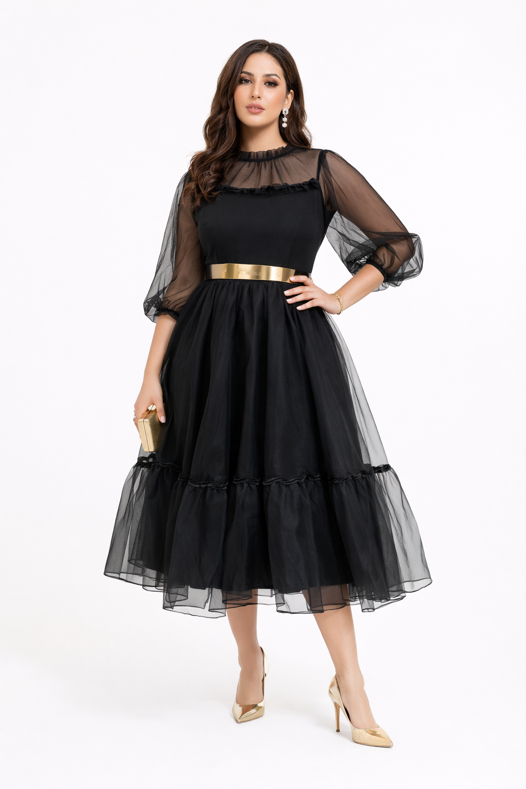 Black cocktail dress