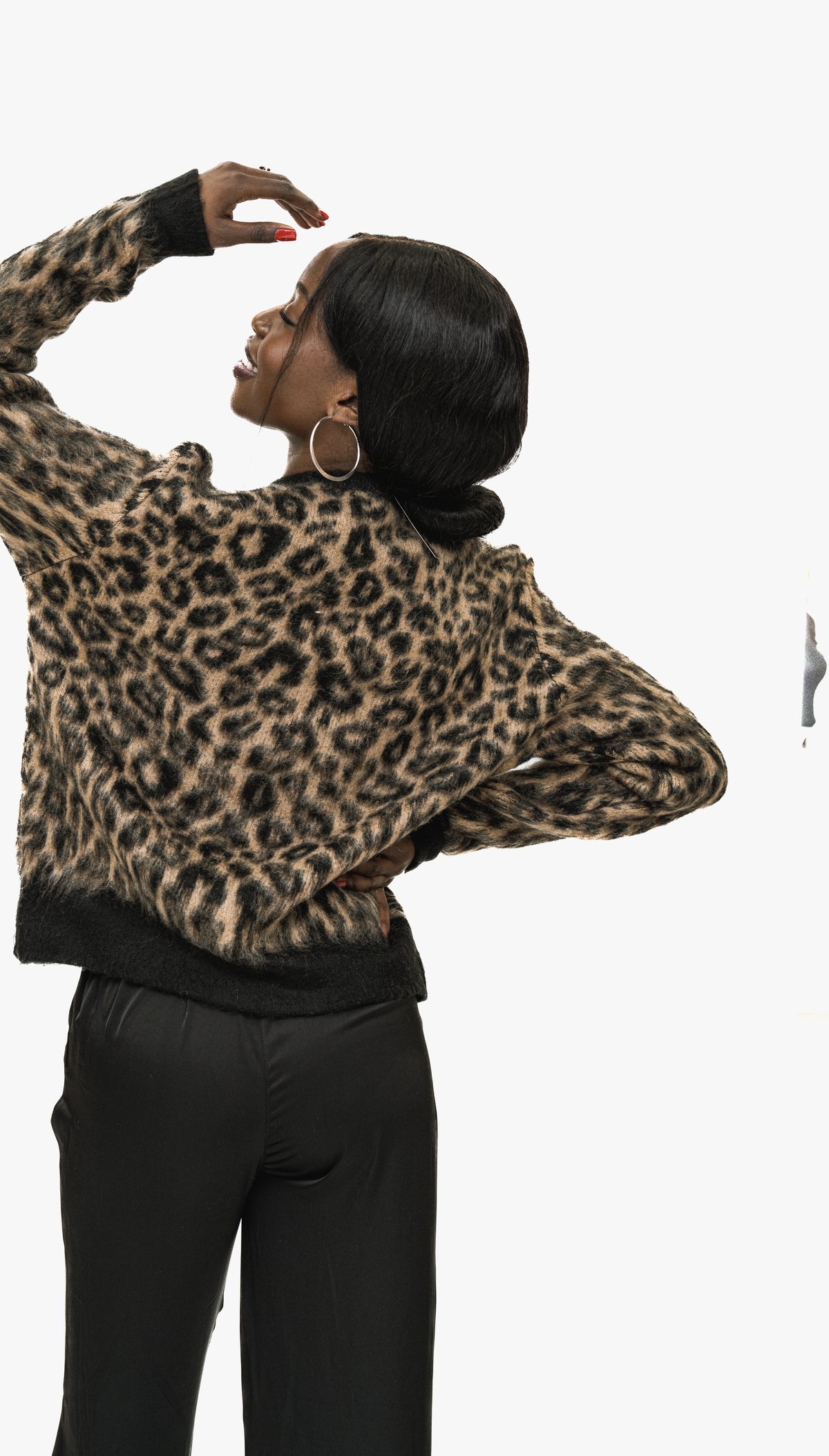 Leopard Print Kintwear sweater