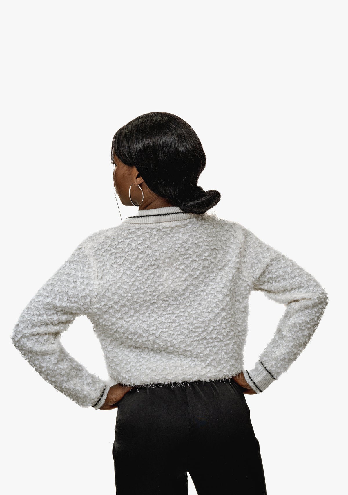 Pearl on Knit sweater