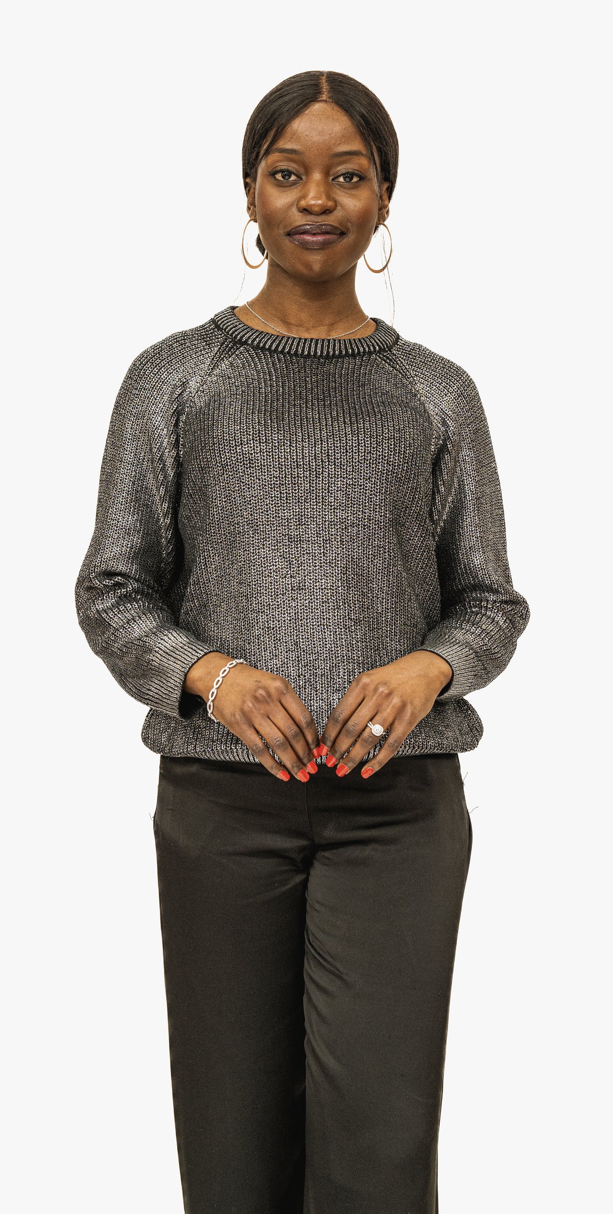 Black Silver knitwear sweater