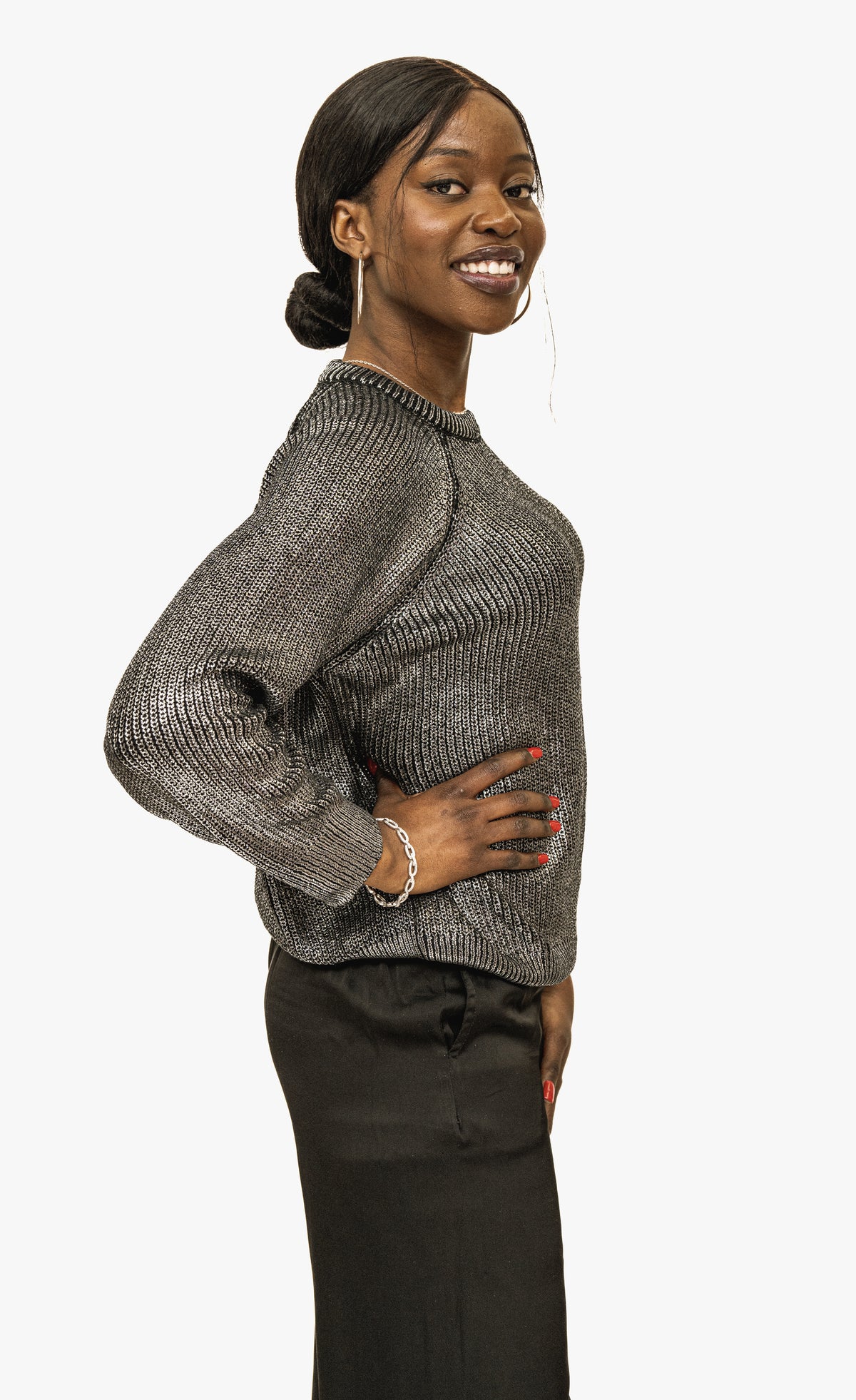 Black Silver knitwear sweater