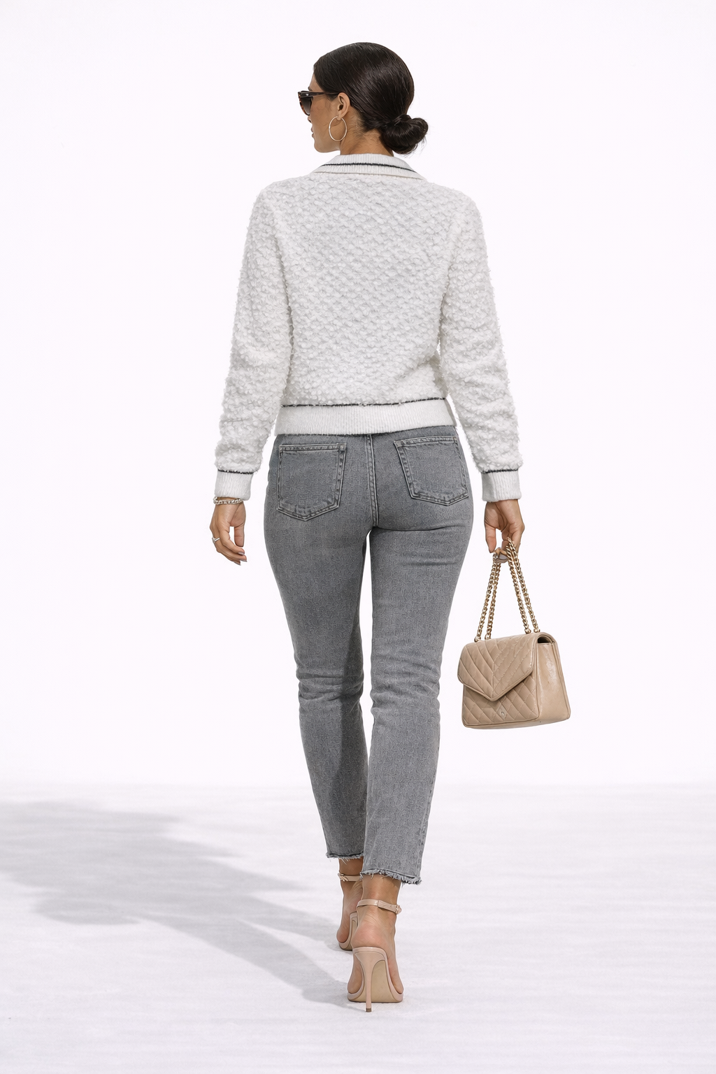 Pearl on Knit sweater