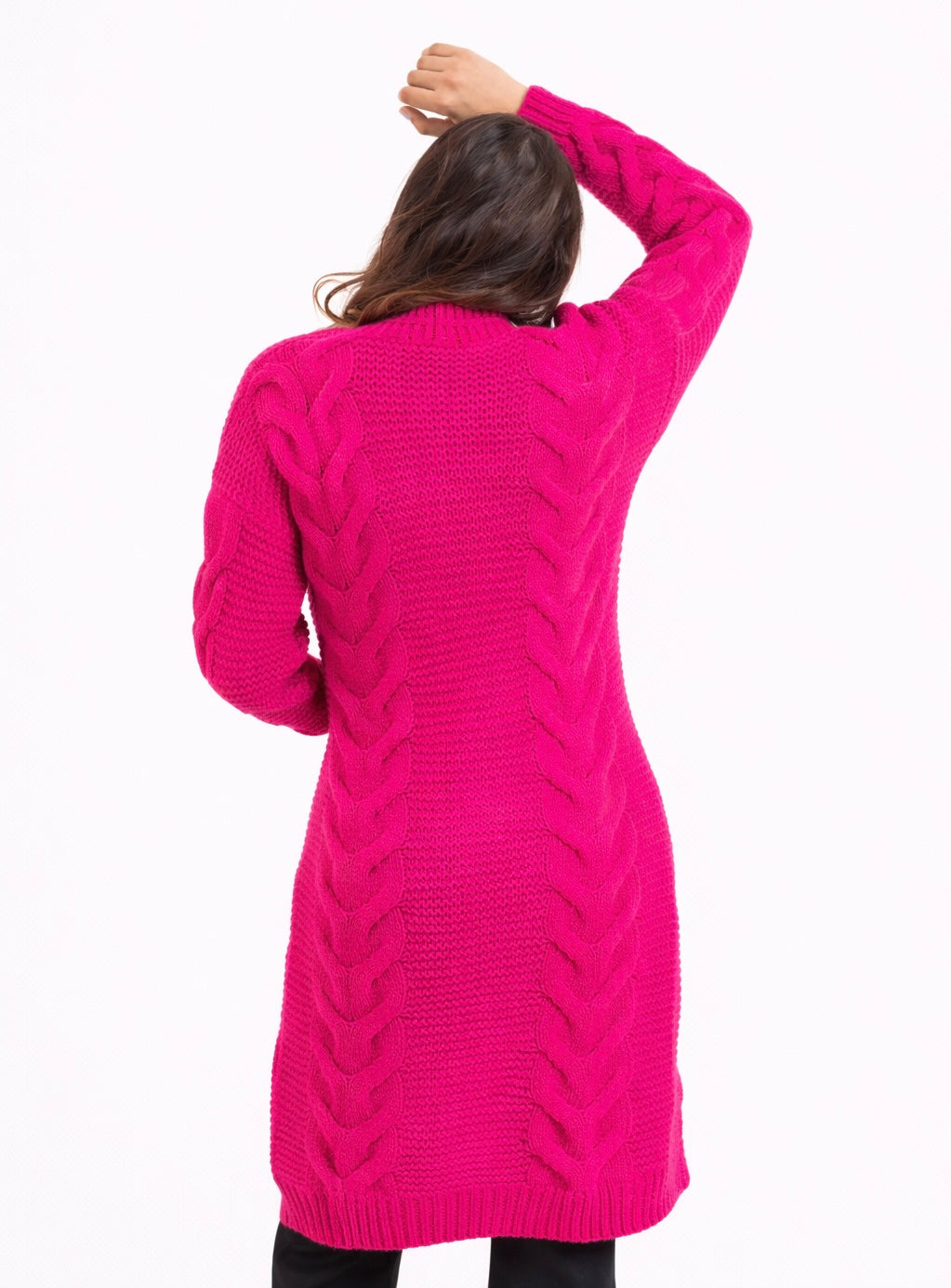 Pink Open Cardigan