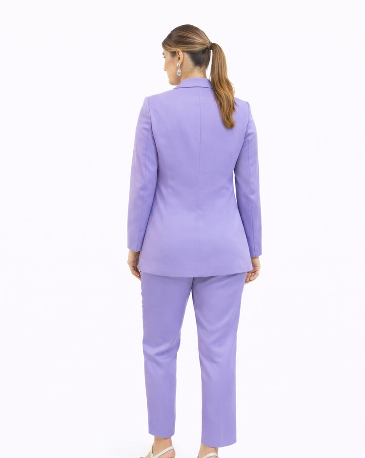 Exquisite purple suit