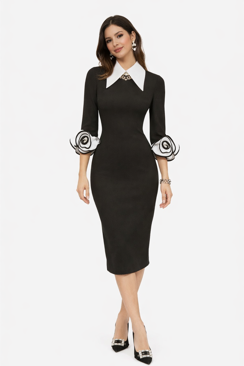 Roses with collars dress