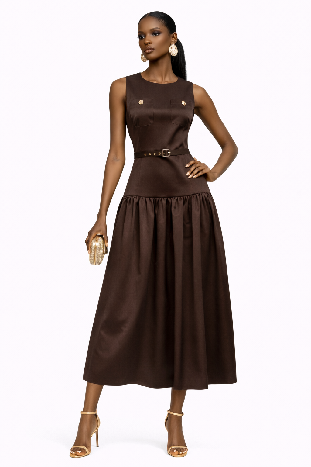 Destiny Brown Dress