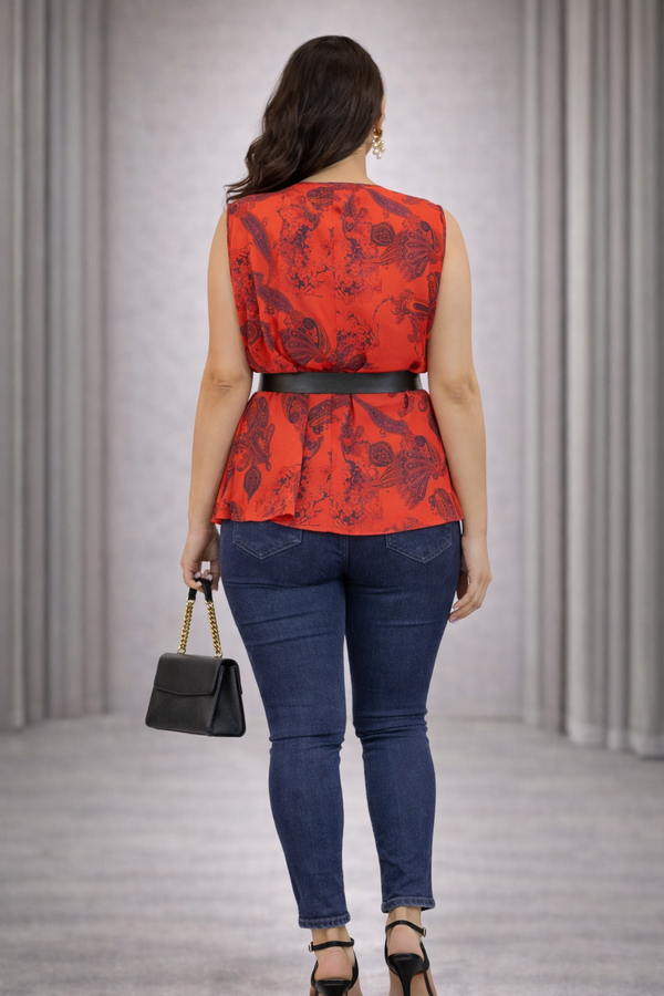 Red Vibes (2pc) Blouse