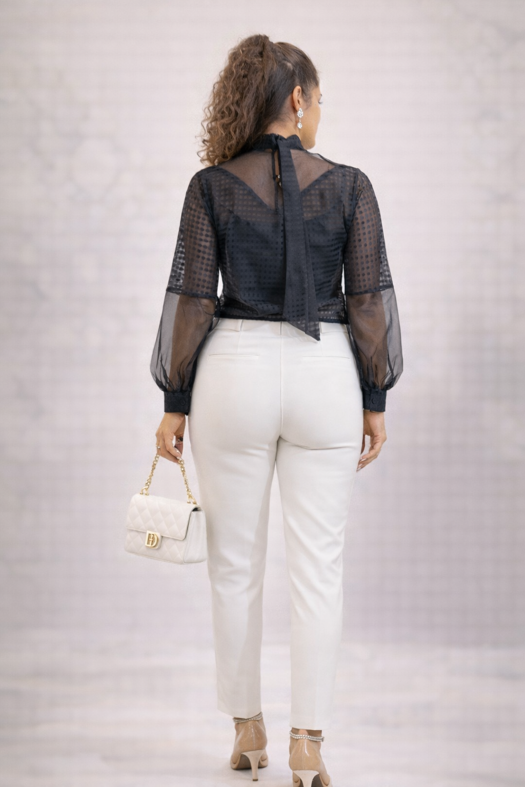 Sheer blouse (Two Piece)