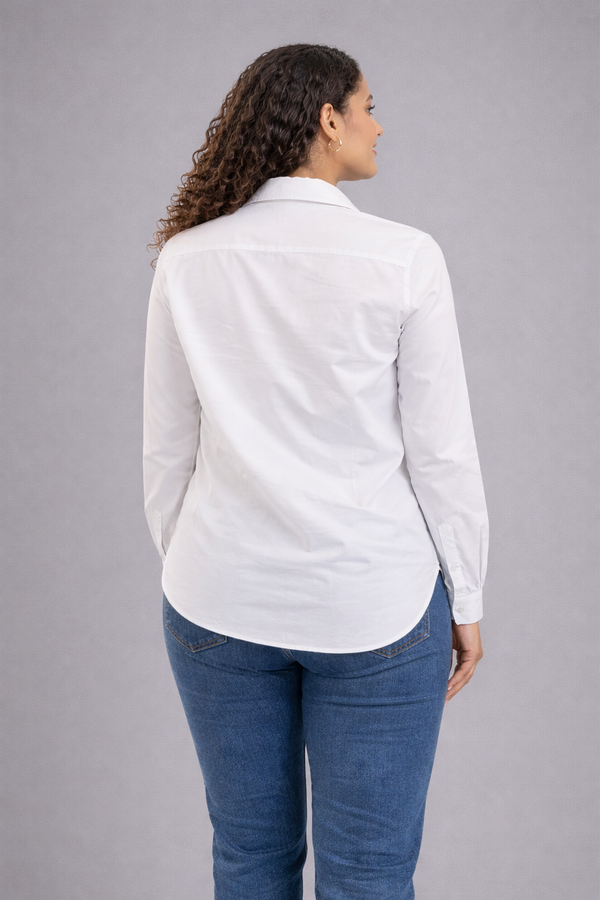 Asymetrical white shirt