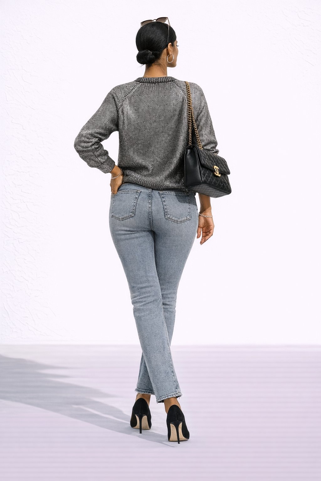 Black Silver knitwear sweater