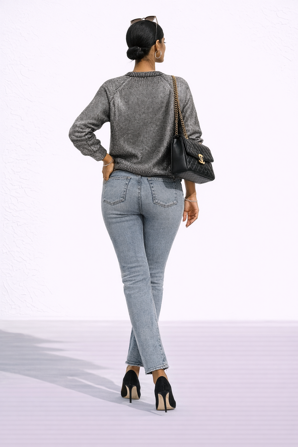 Black Silver knitwear sweater