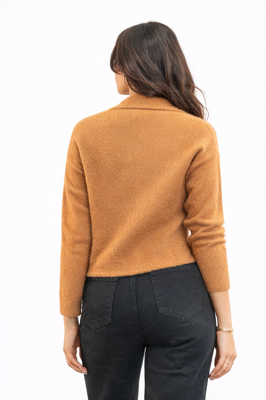 Relaxed Brown Cardigan